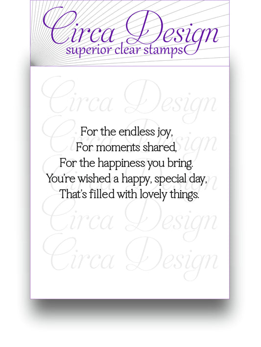 Please use our handy grid located below the main product image for a representation of the actual size of the stamp when used.